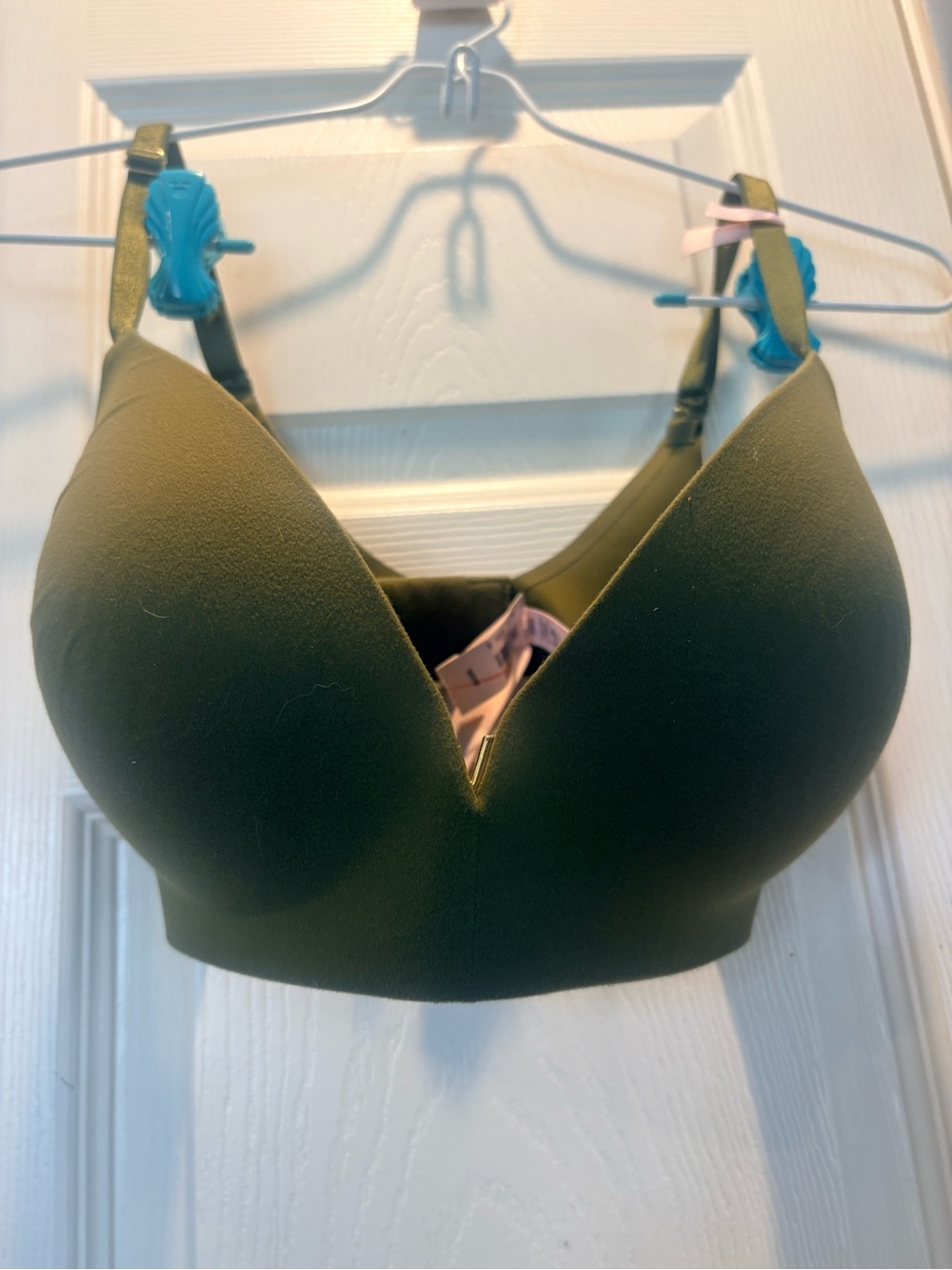 Victoria's Secret Olive Green Wireless Plunge Bra
